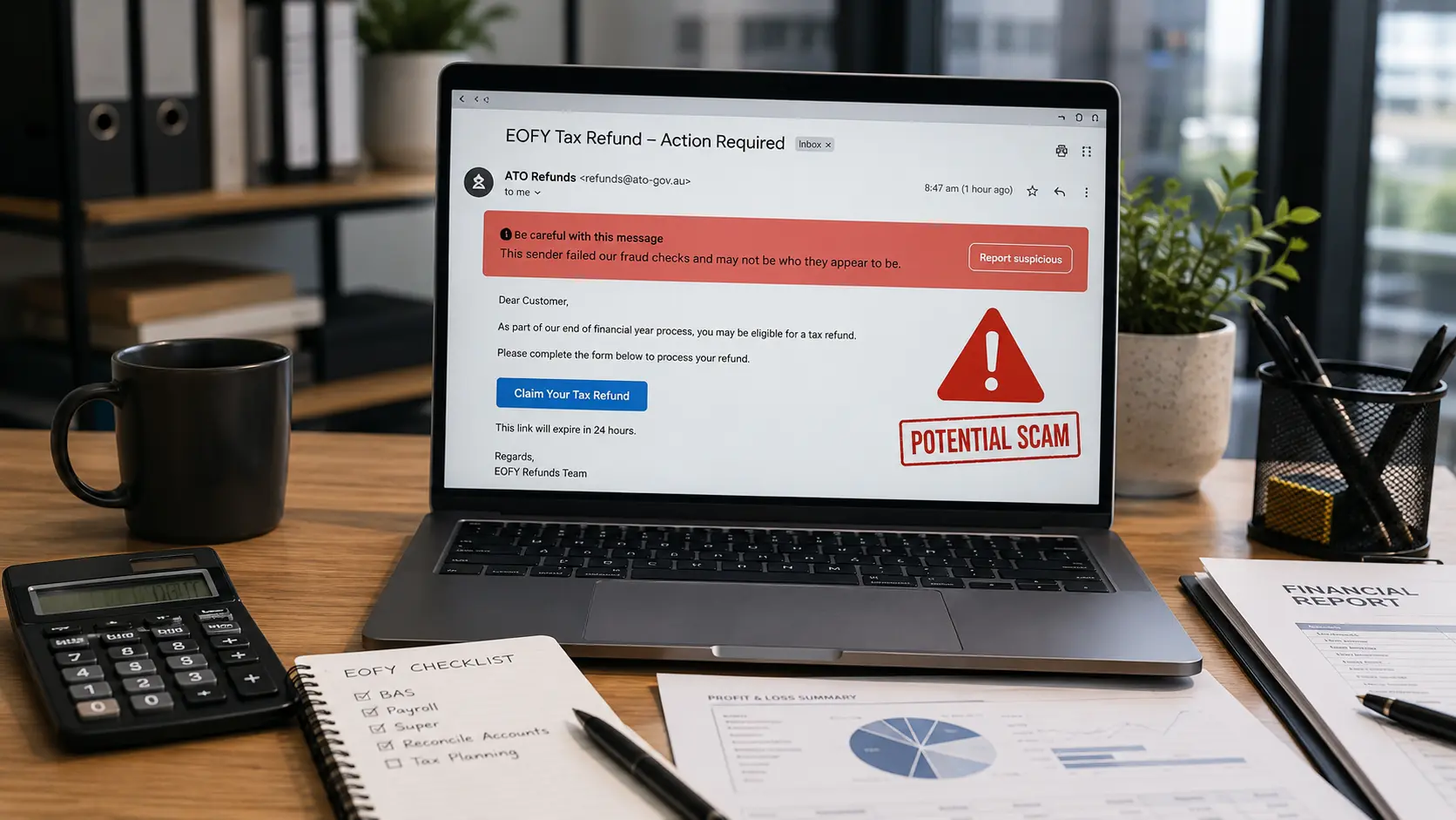 EOFY Scam Season, How Cybercriminals Target Australian Businesses at Tax Time