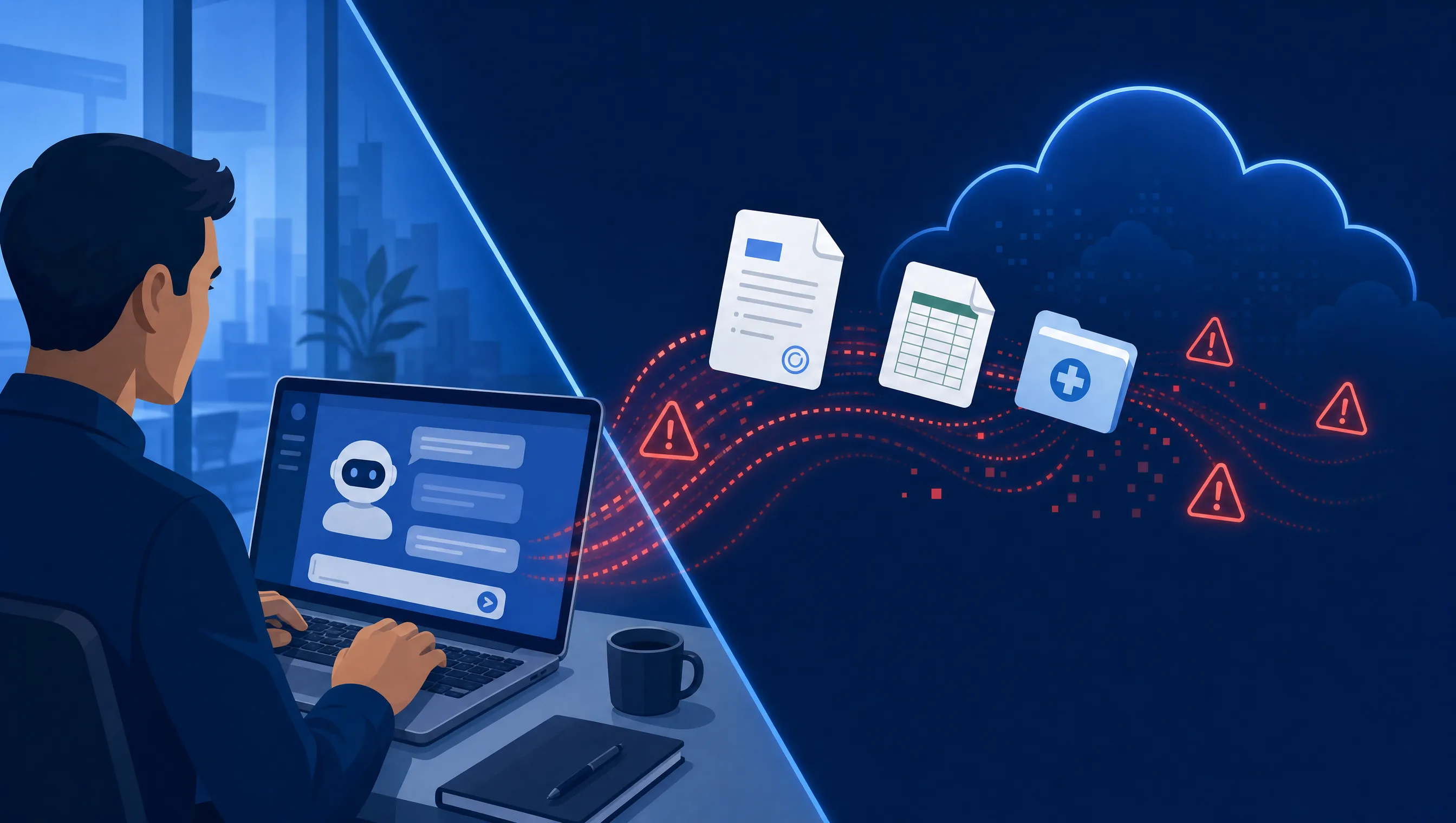 Shadow AI risk: staff using unapproved AI tools with company data